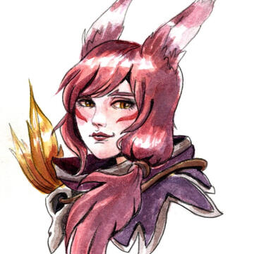 Xayah - Watercolor